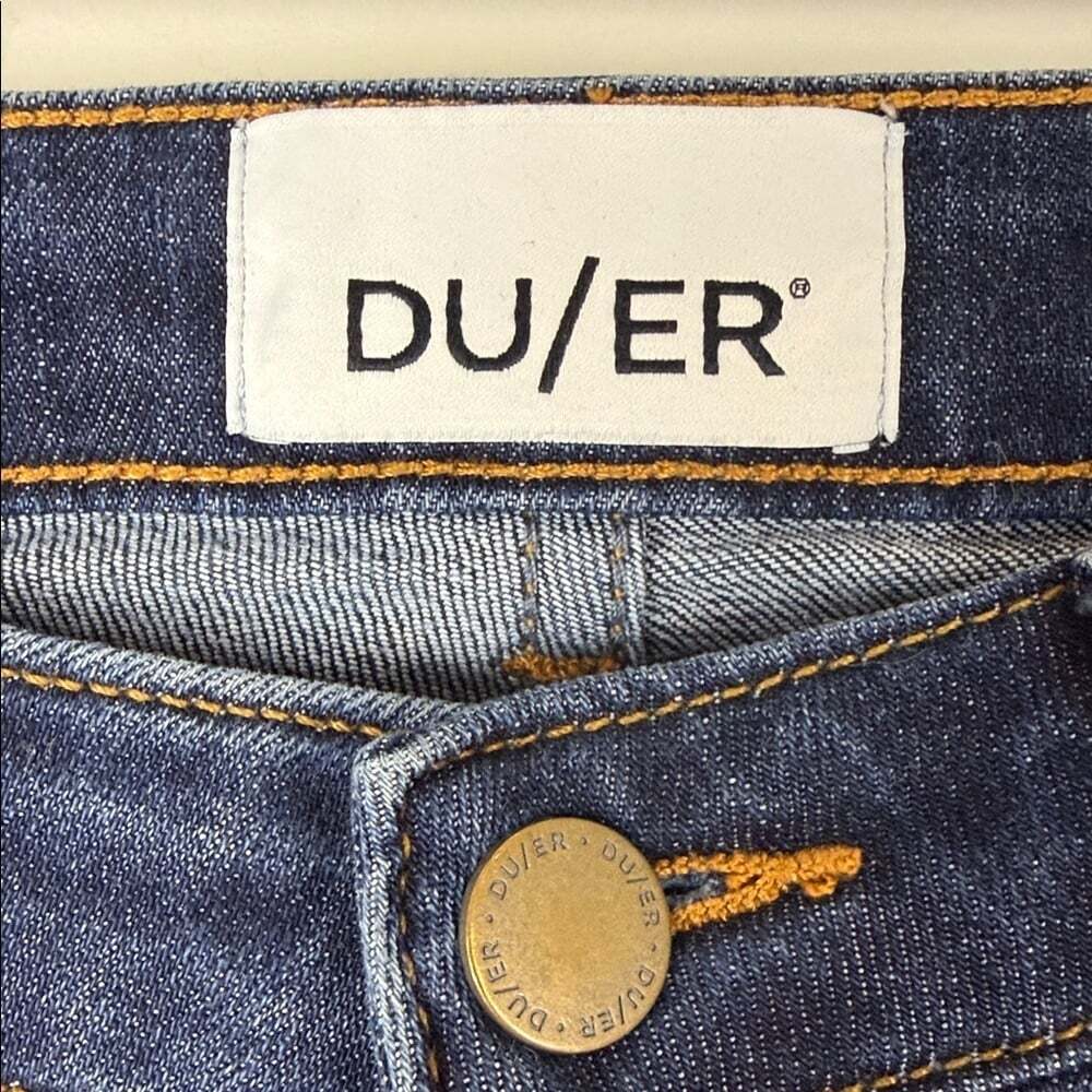 DU/ER Performance Denim Girlfriend - Heritage Blue Size 26 X 28 - Picture 3 of 10